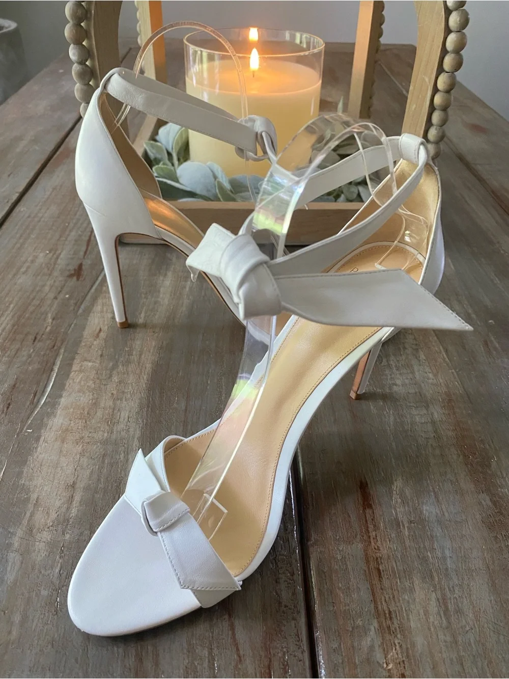 Alexandre Birman Clarita Bow Stiletto Heels Womens 42 White - Picture 4 of 16